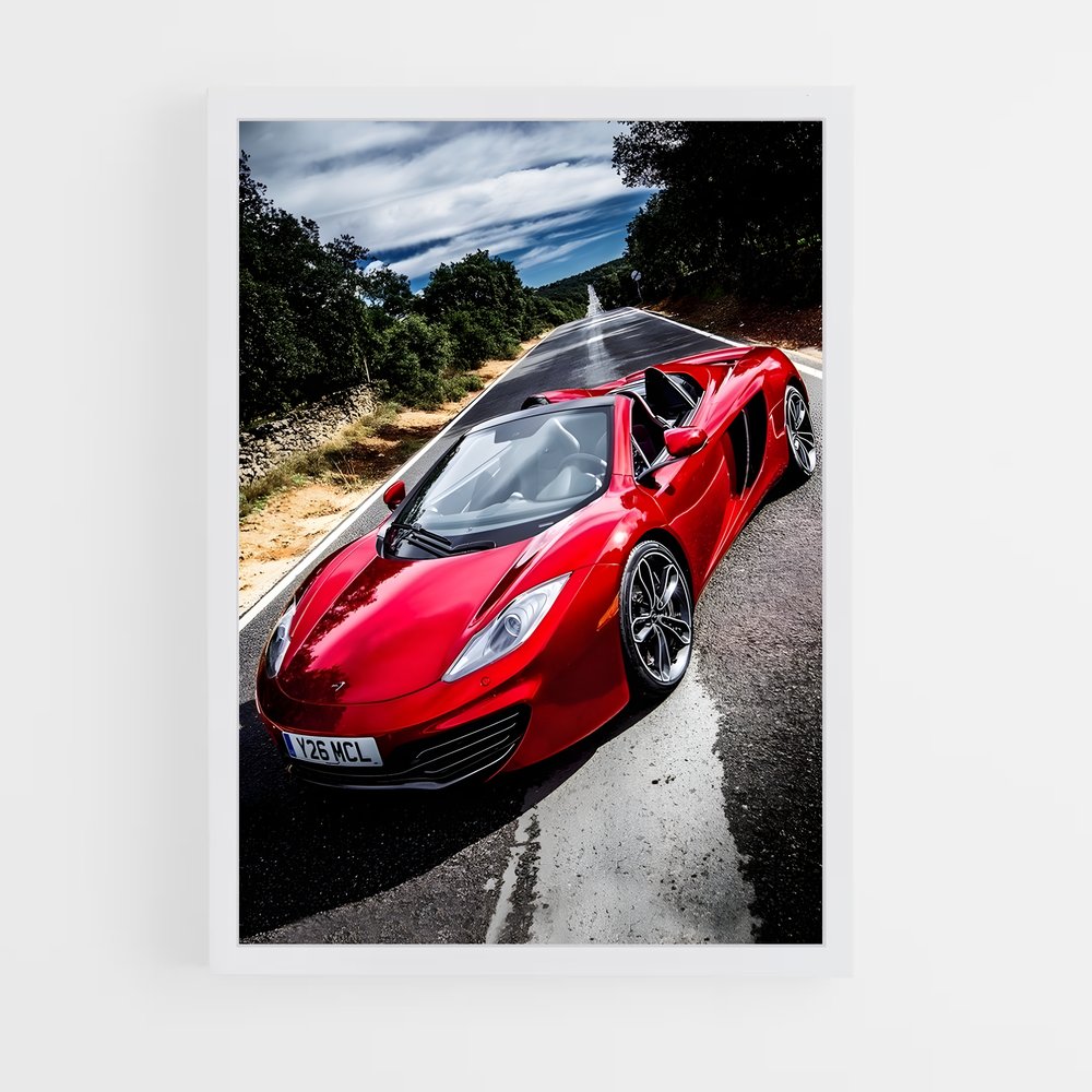 Poster Ferrari en Fuite – affiche Mclaren (vue 3)